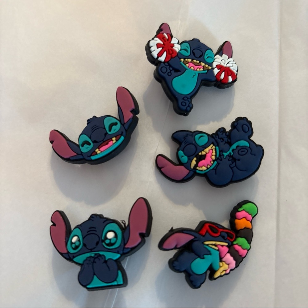 Disney Stitch Shoe Charms Set of 5 Crocs